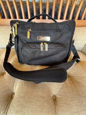 Ju-Ju-Be Black Diaper Bag with Gold Hardware Legacy Monarch